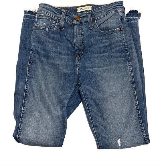 Madewell Curvy High-Rise Skinny Jeans Drop Step-Hem Edition Size 26 - Picture 2 of 6